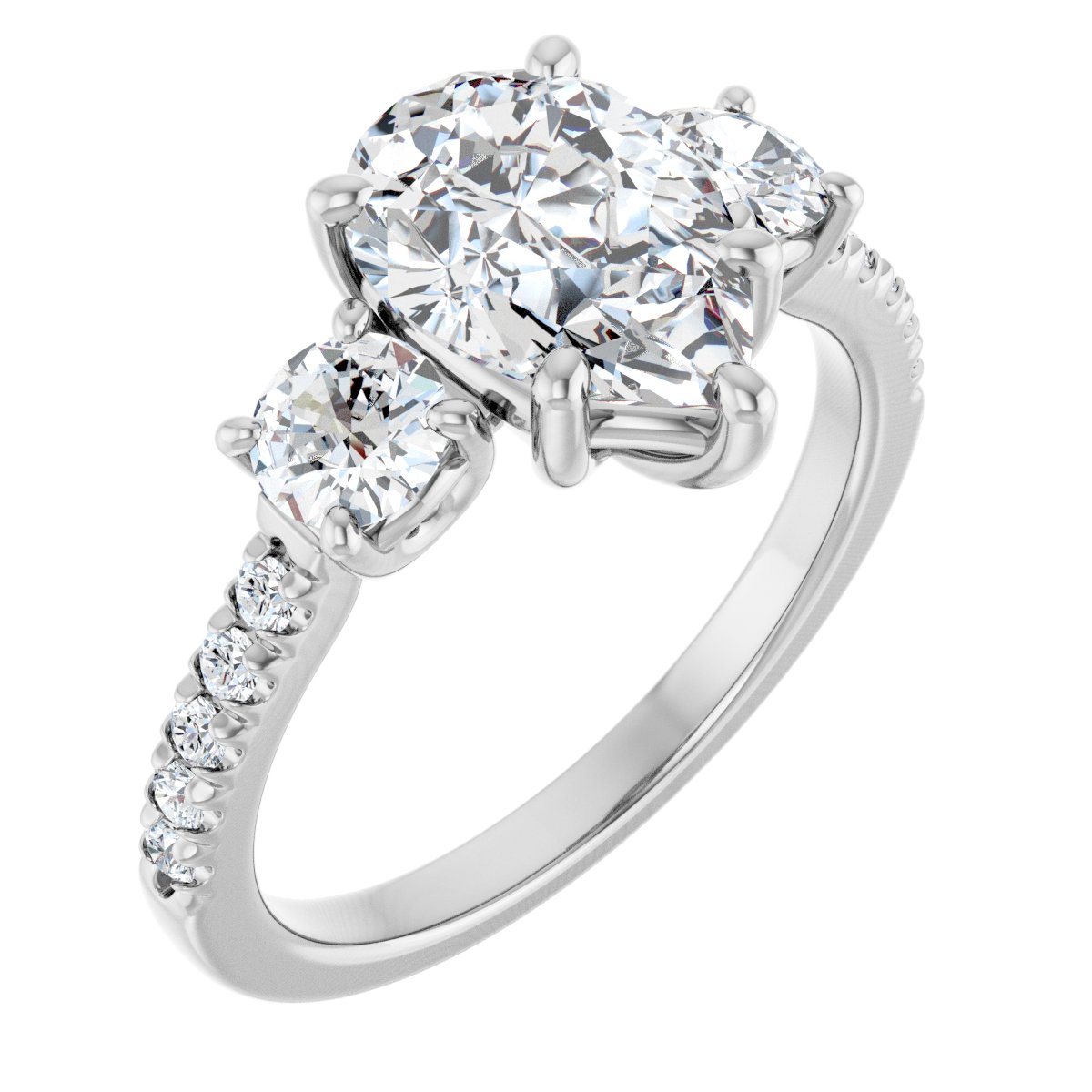 Three-Stone Engagement Ring