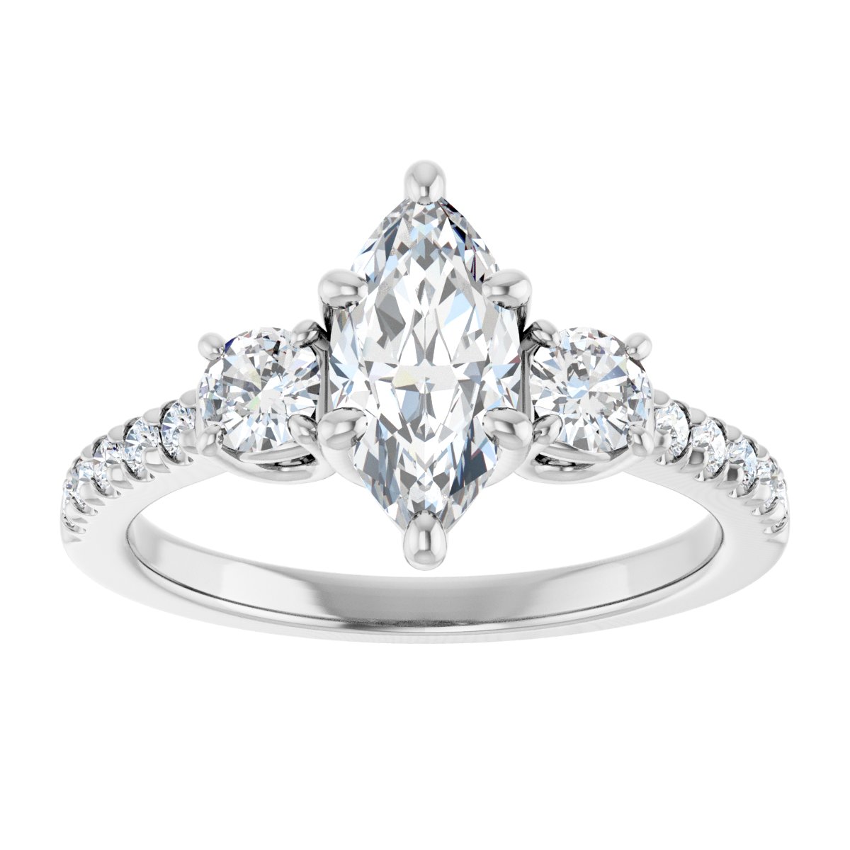 Three-Stone Engagement Ring