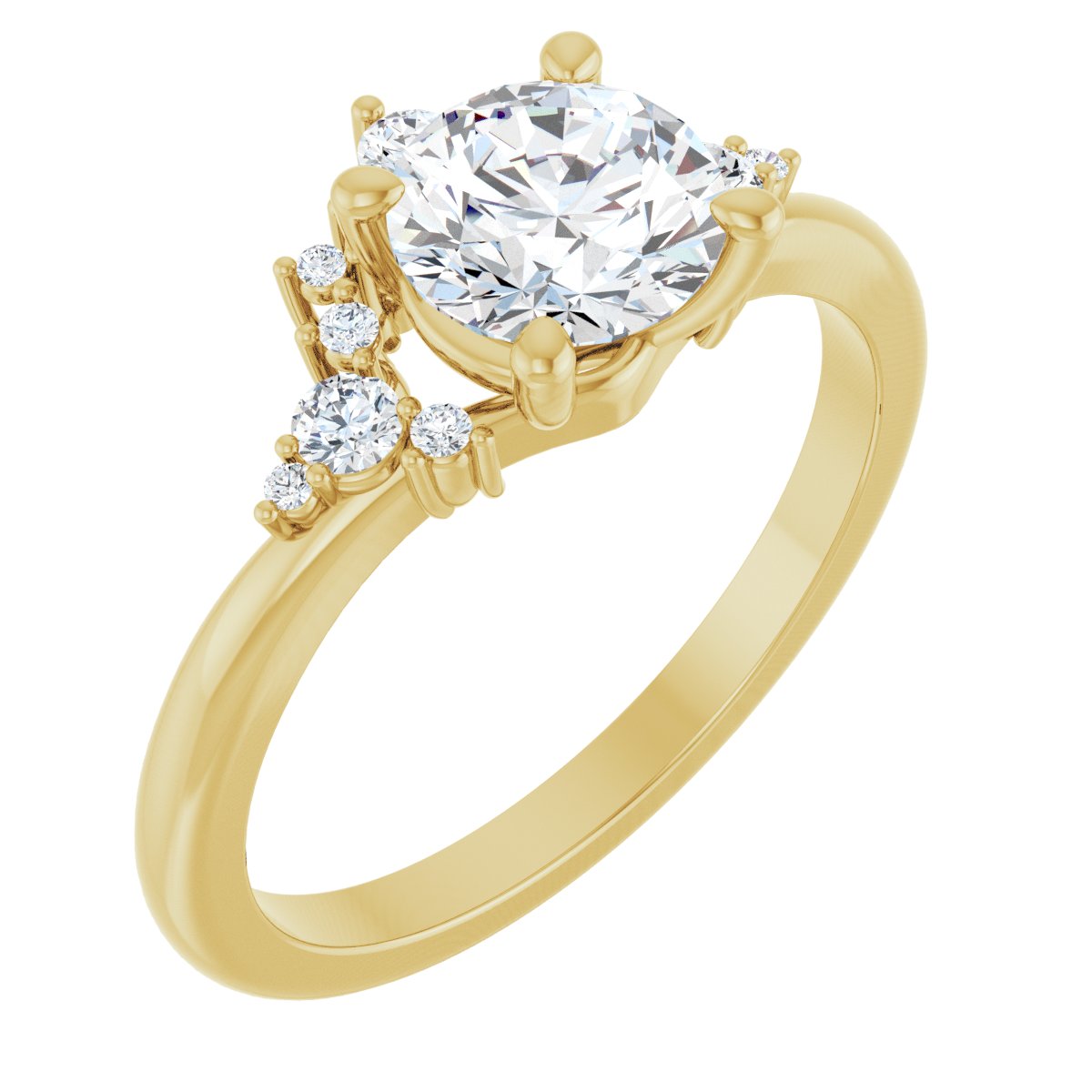 Accented Engagement Ring