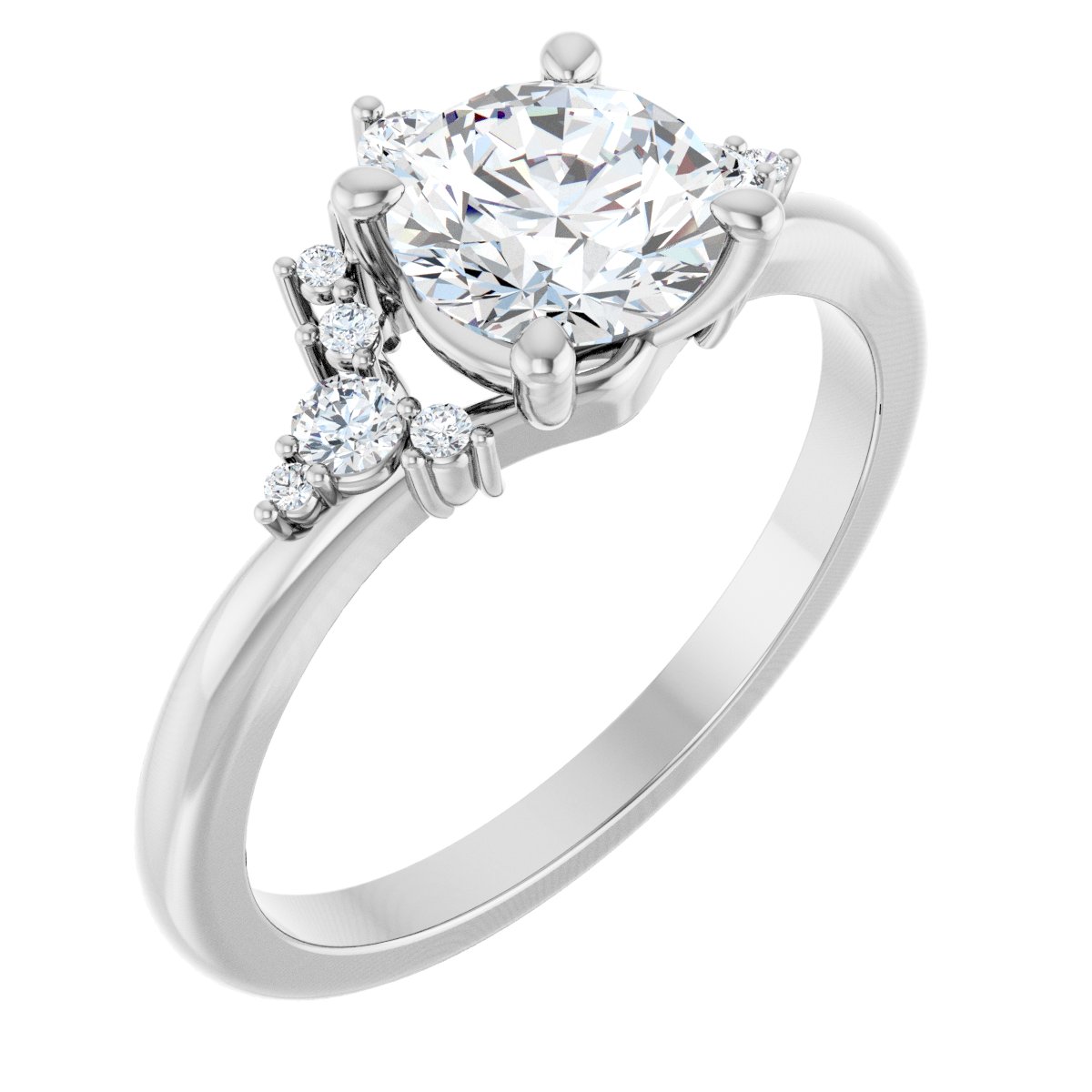 Accented Engagement Ring