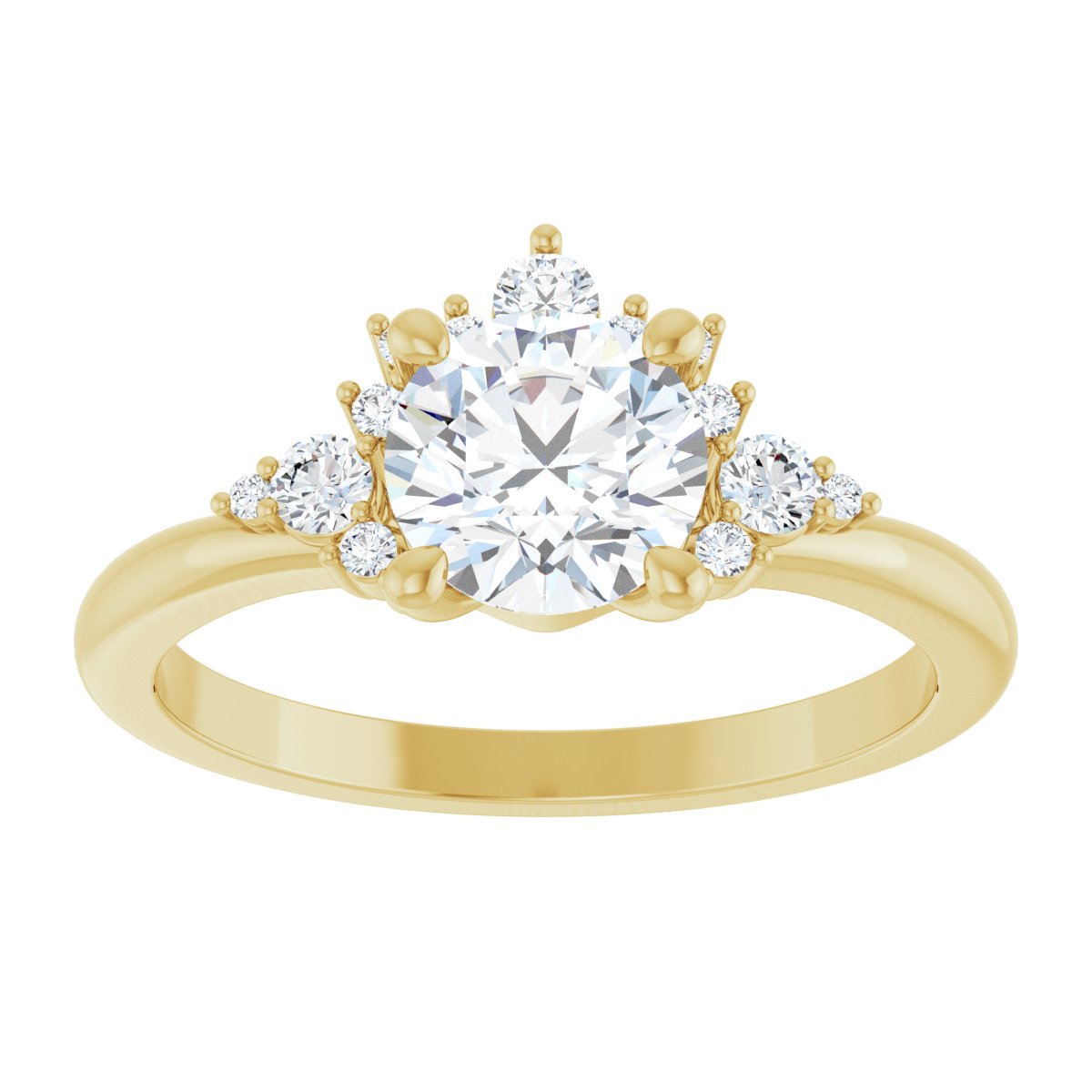 Accented Engagement Ring