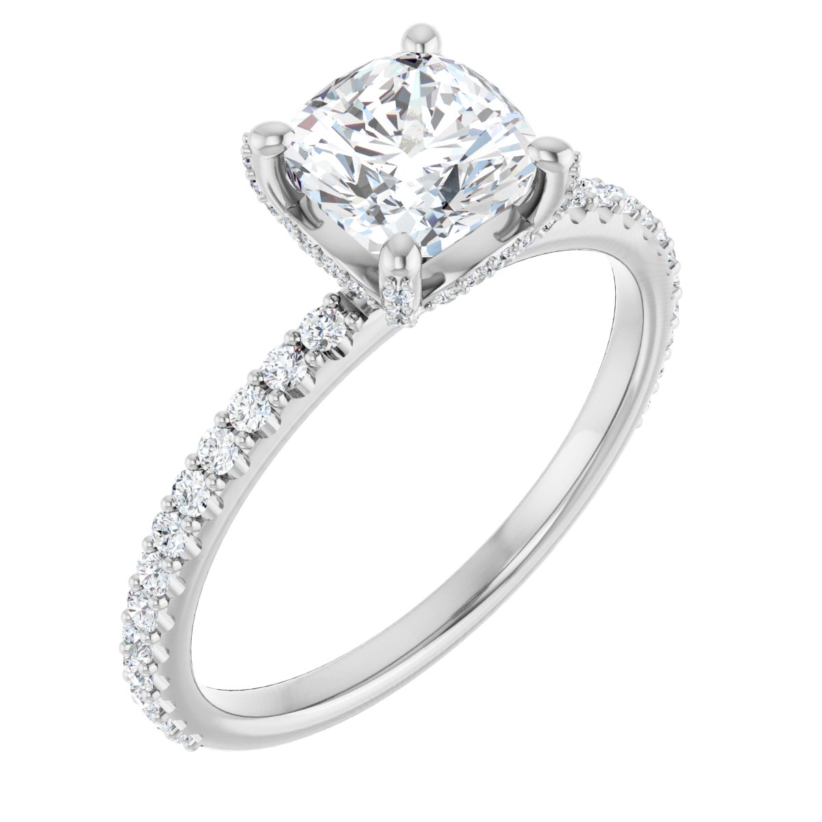 Accented Engagement Ring
