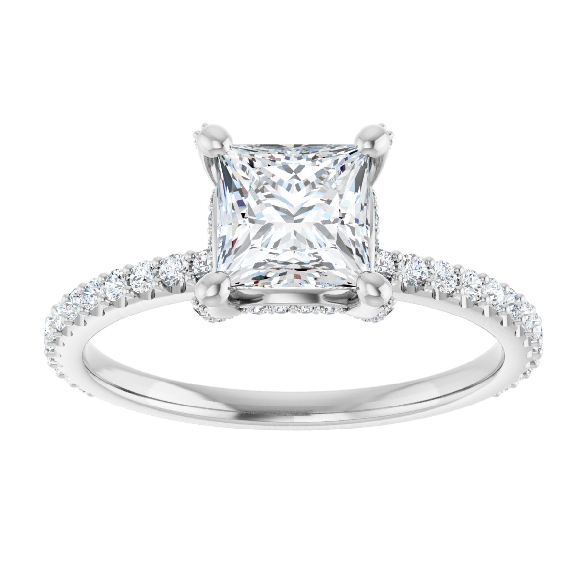 Accented Engagement Ring