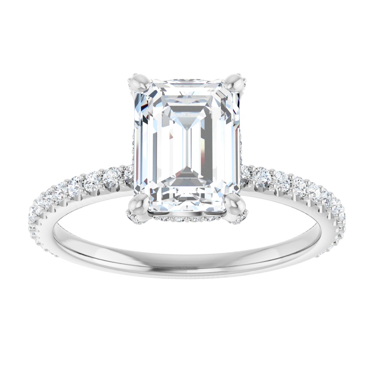 Accented Engagement Ring