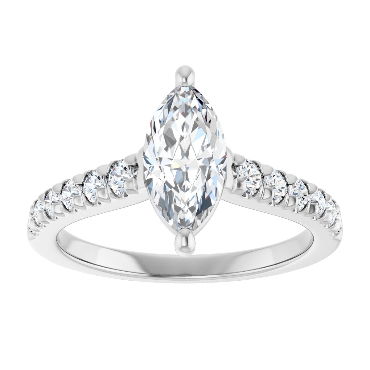 Accented Engagement Ring