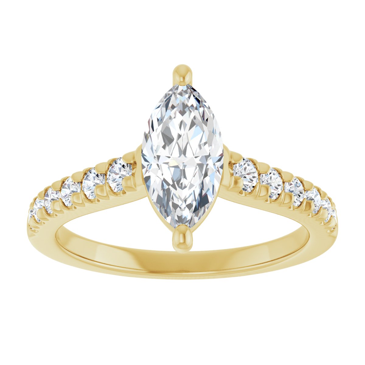 Accented Engagement Ring