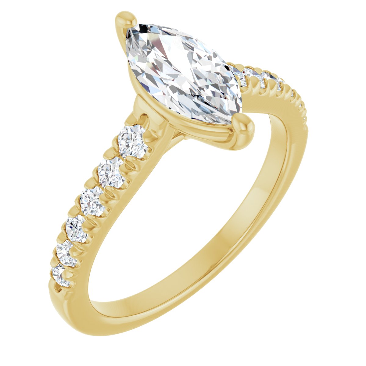 Accented Engagement Ring