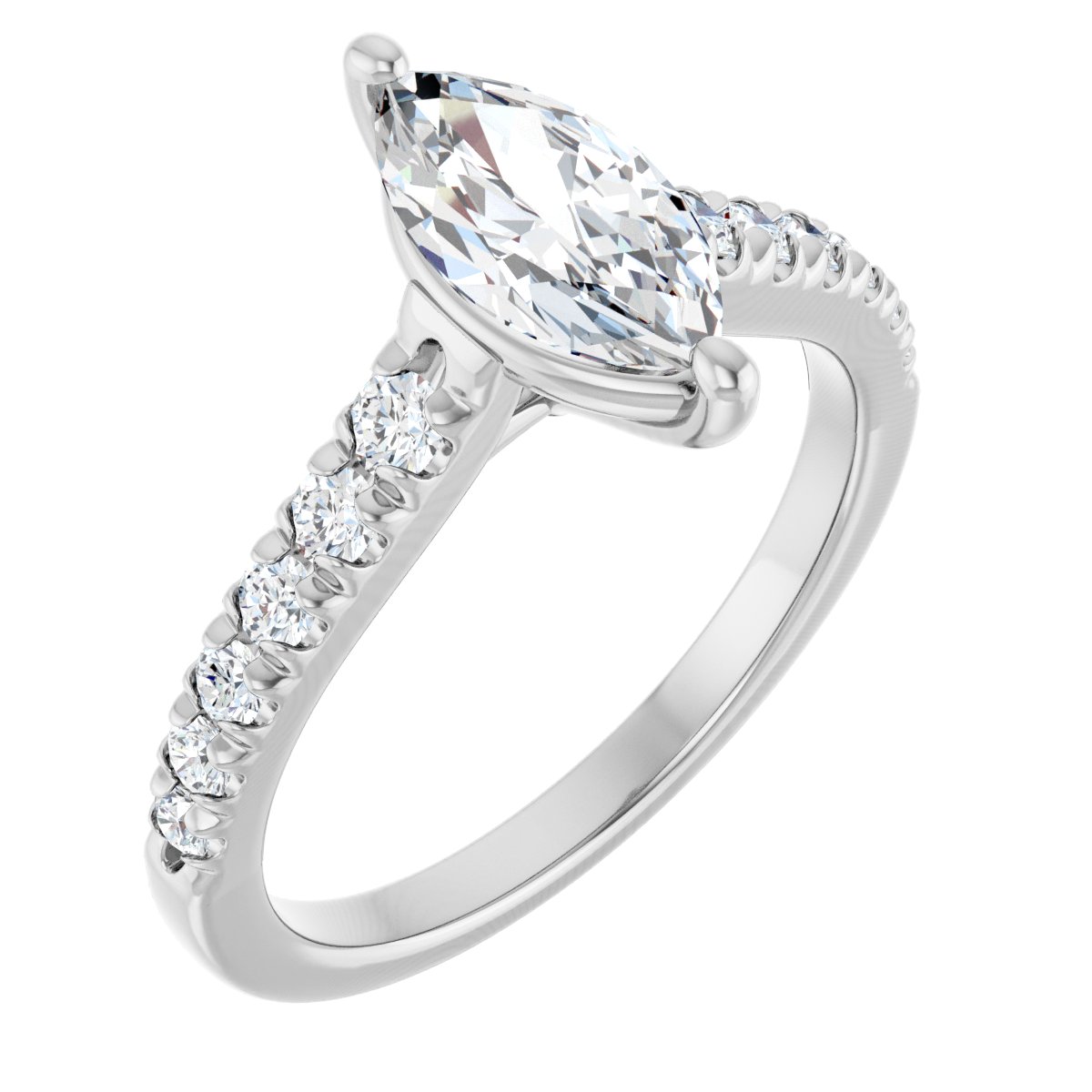 Accented Engagement Ring
