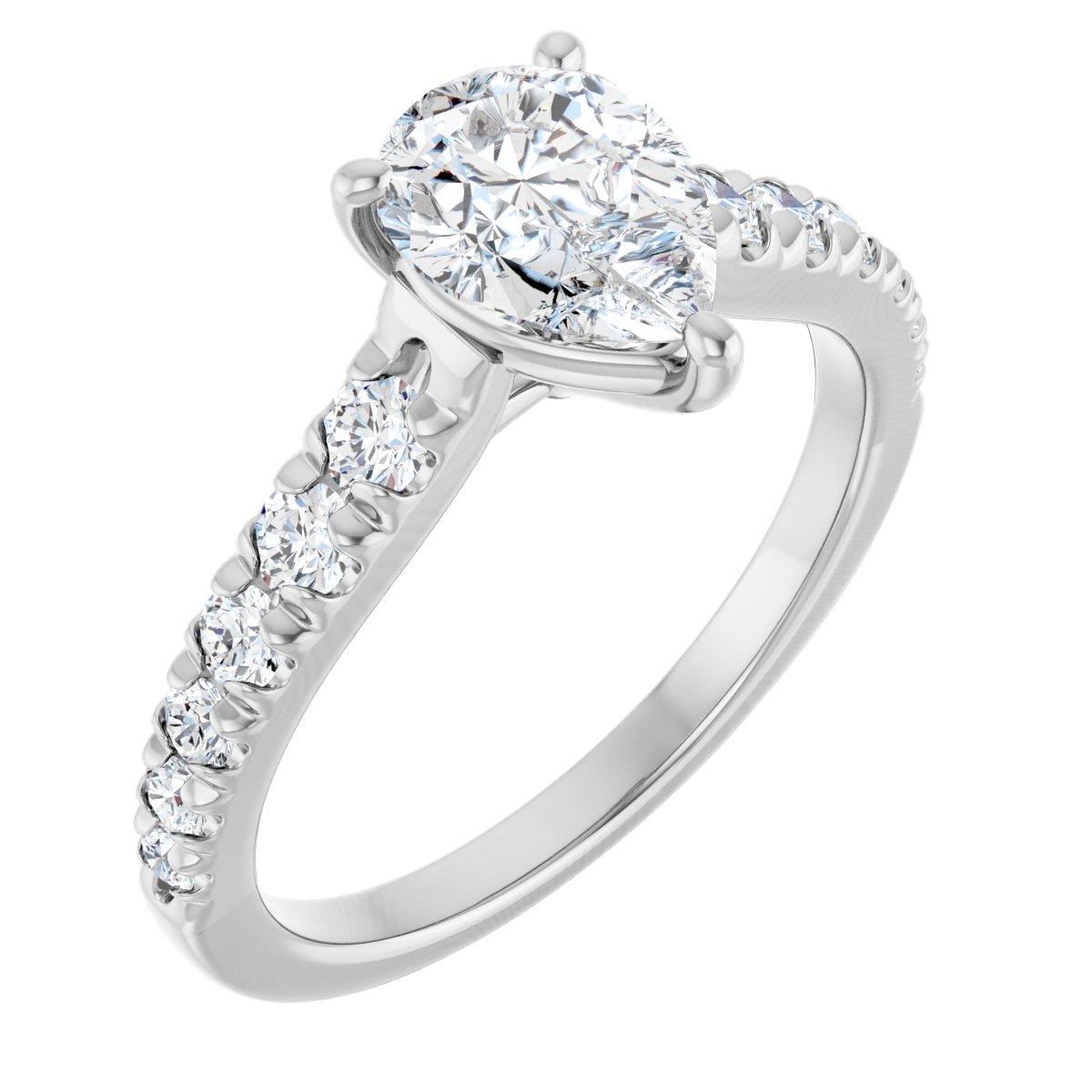 Accented Engagement Ring