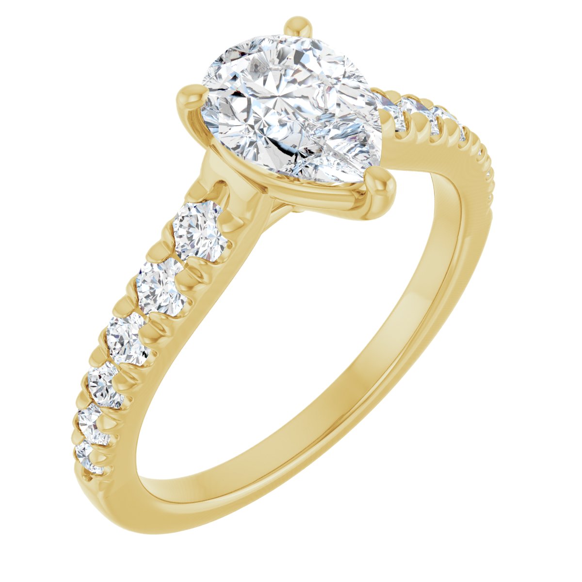 Accented Engagement Ring