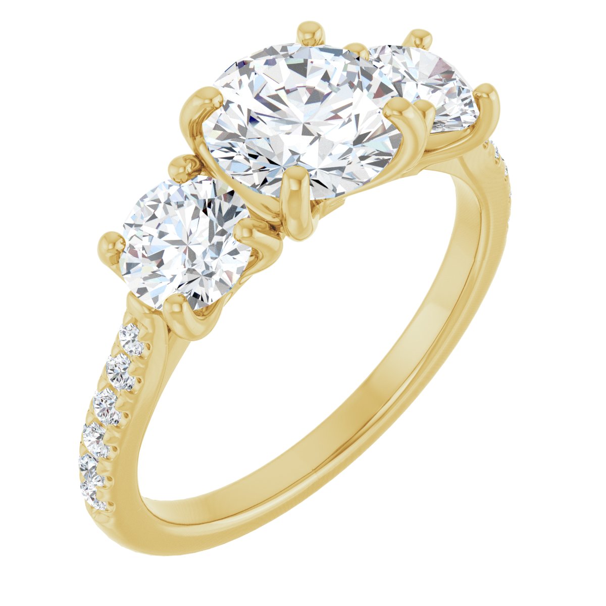 Three-Stone Engagement Ring