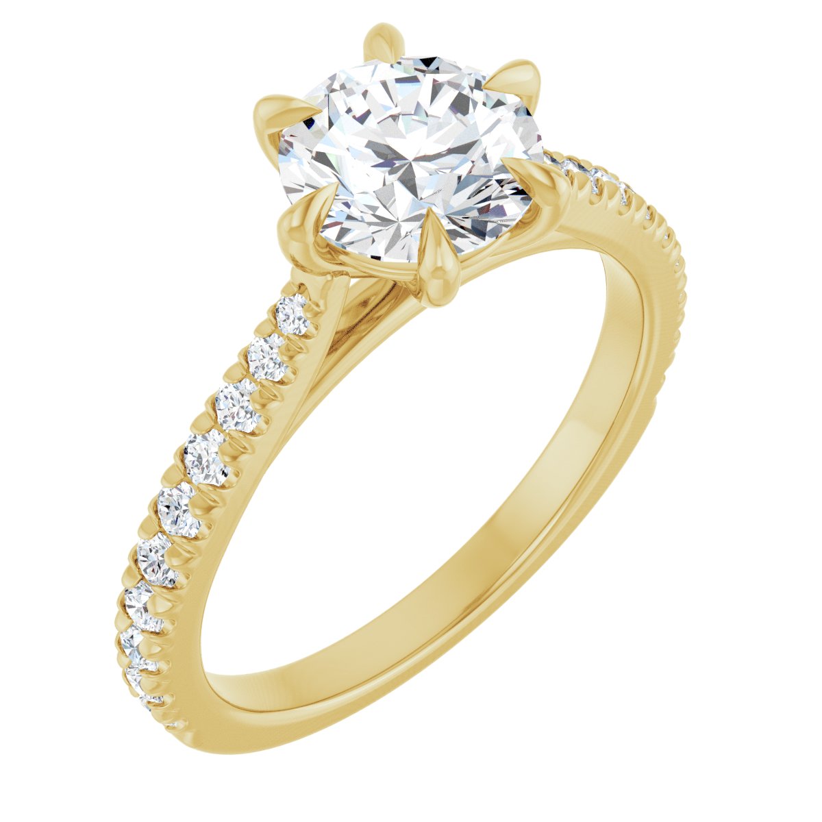 Accented Engagement Ring
