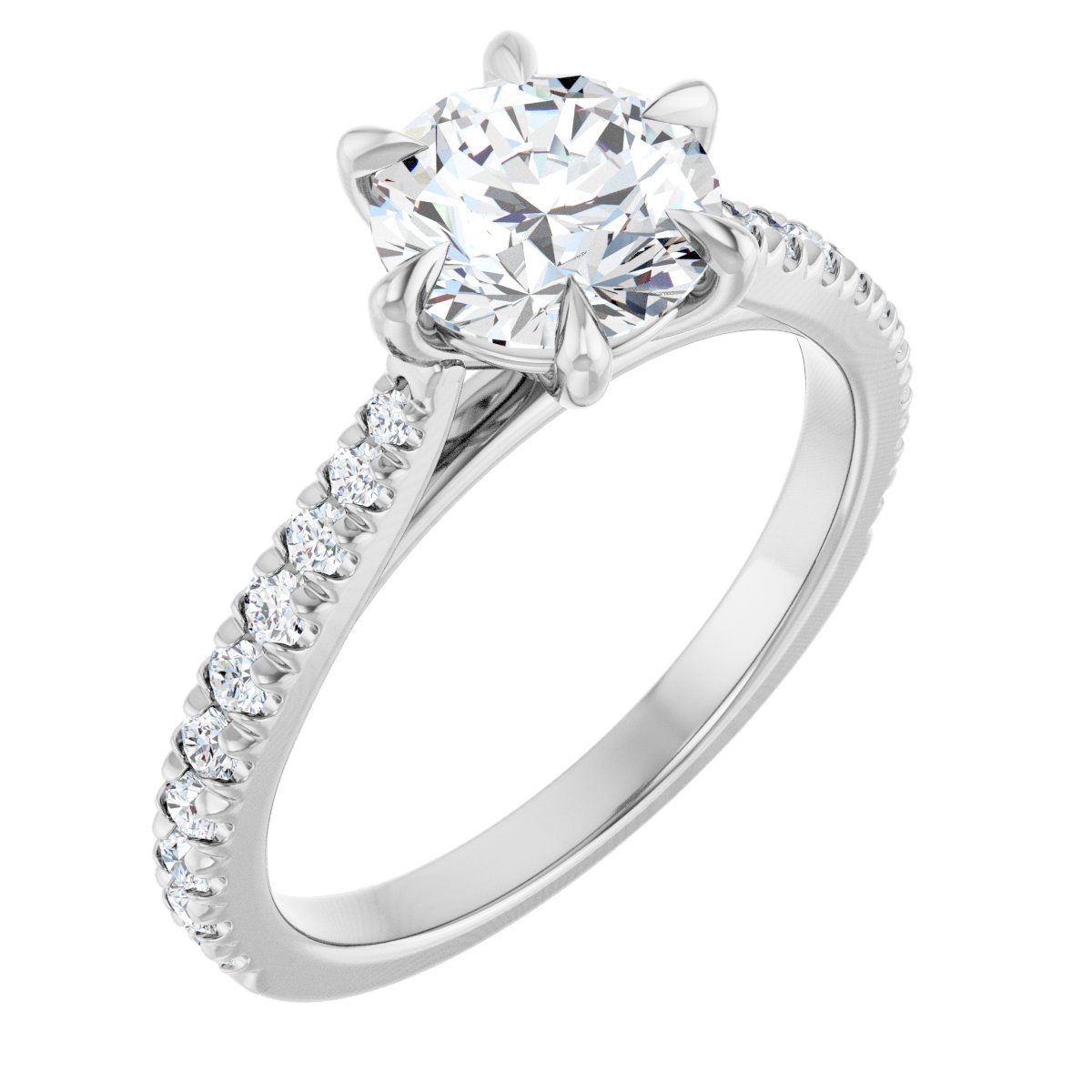Accented Engagement Ring