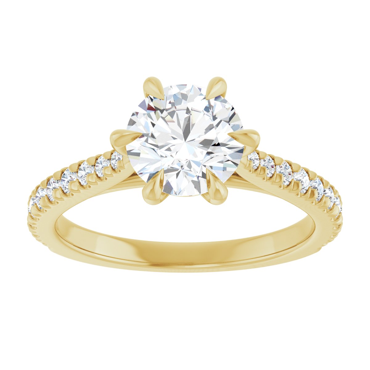 Accented Engagement Ring