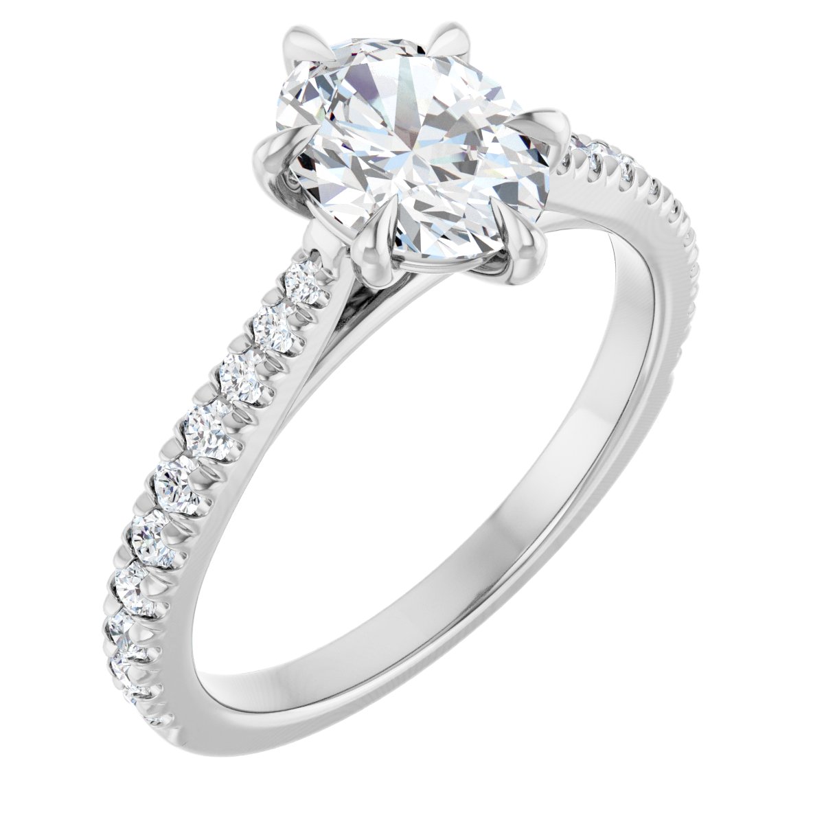 Accented Engagement Ring