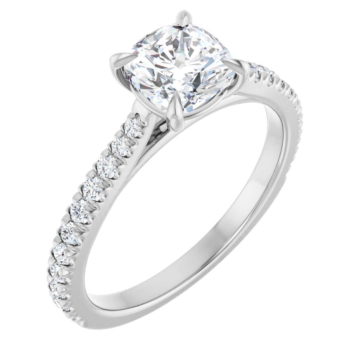 Accented Engagement Ring