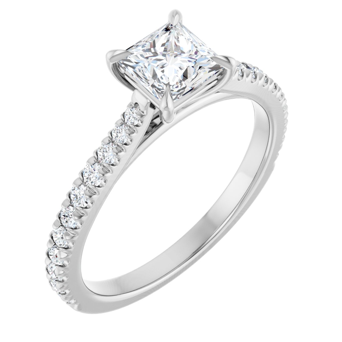 Accented Engagement Ring