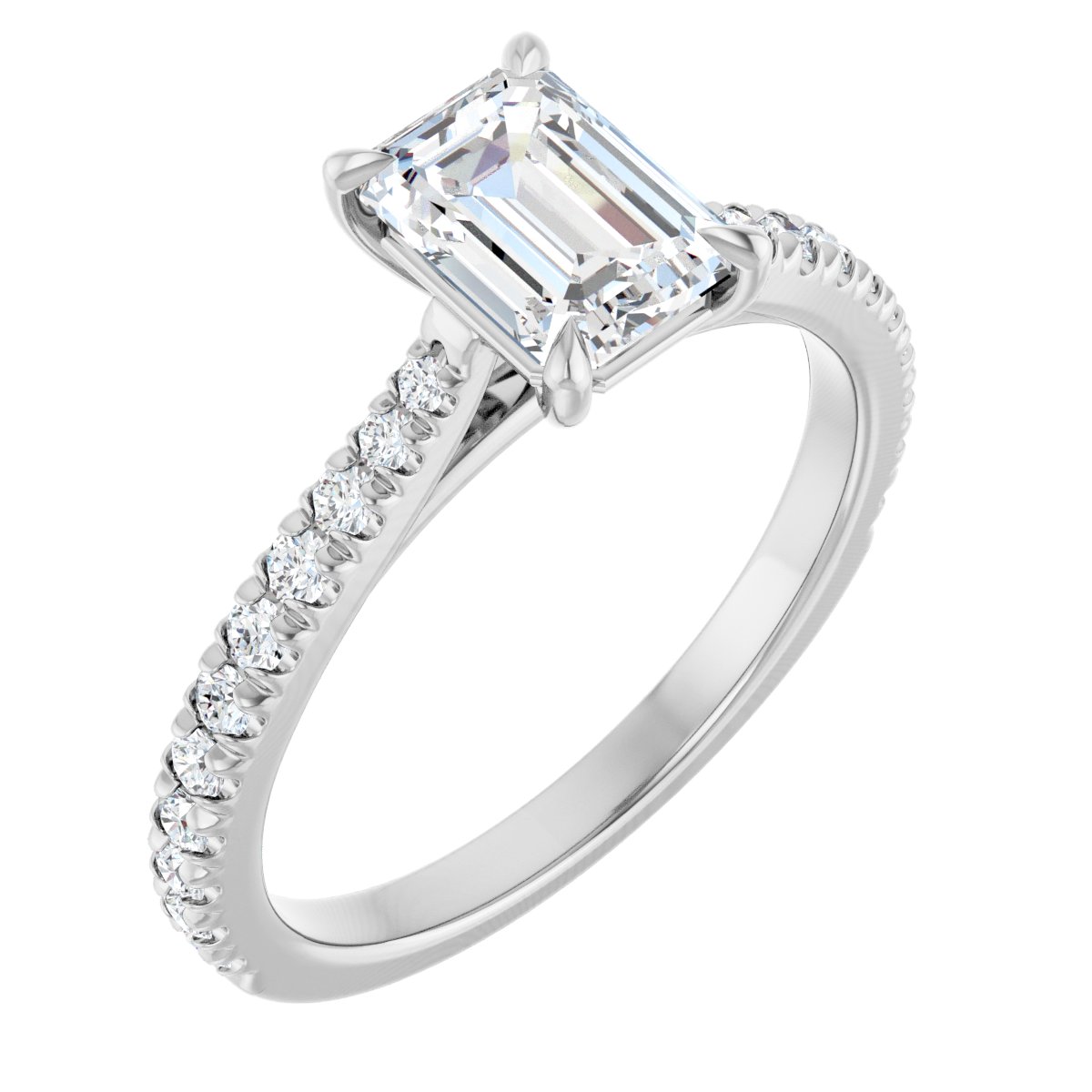 Accented Engagement Ring