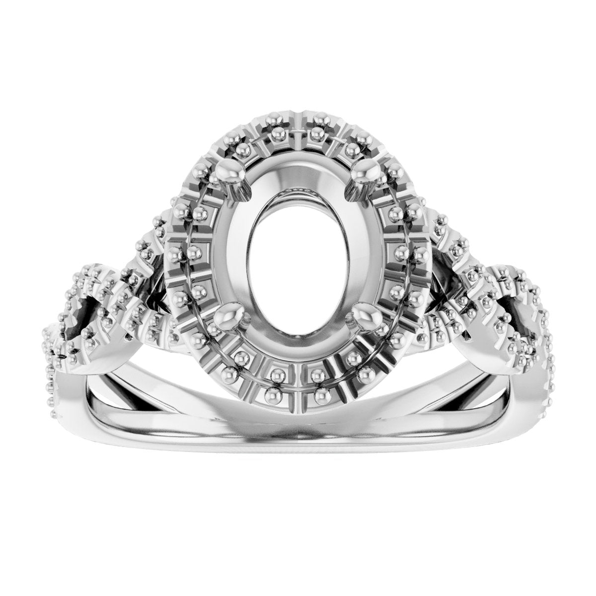 Halo-Style Infinity-Inspired Engagement Ring