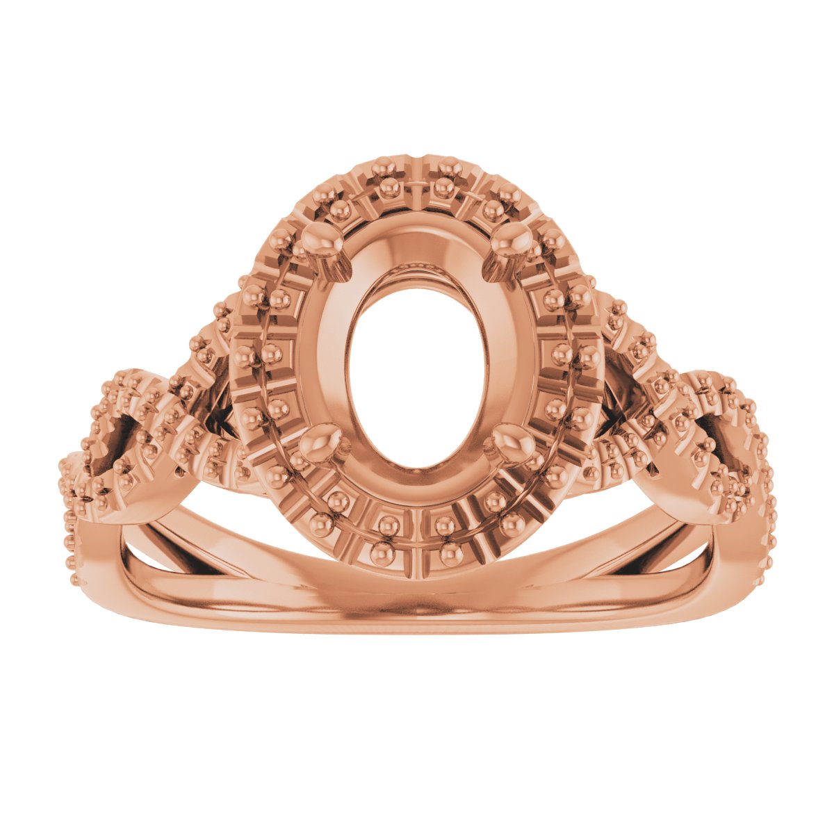 Halo-Style Infinity-Inspired Engagement Ring