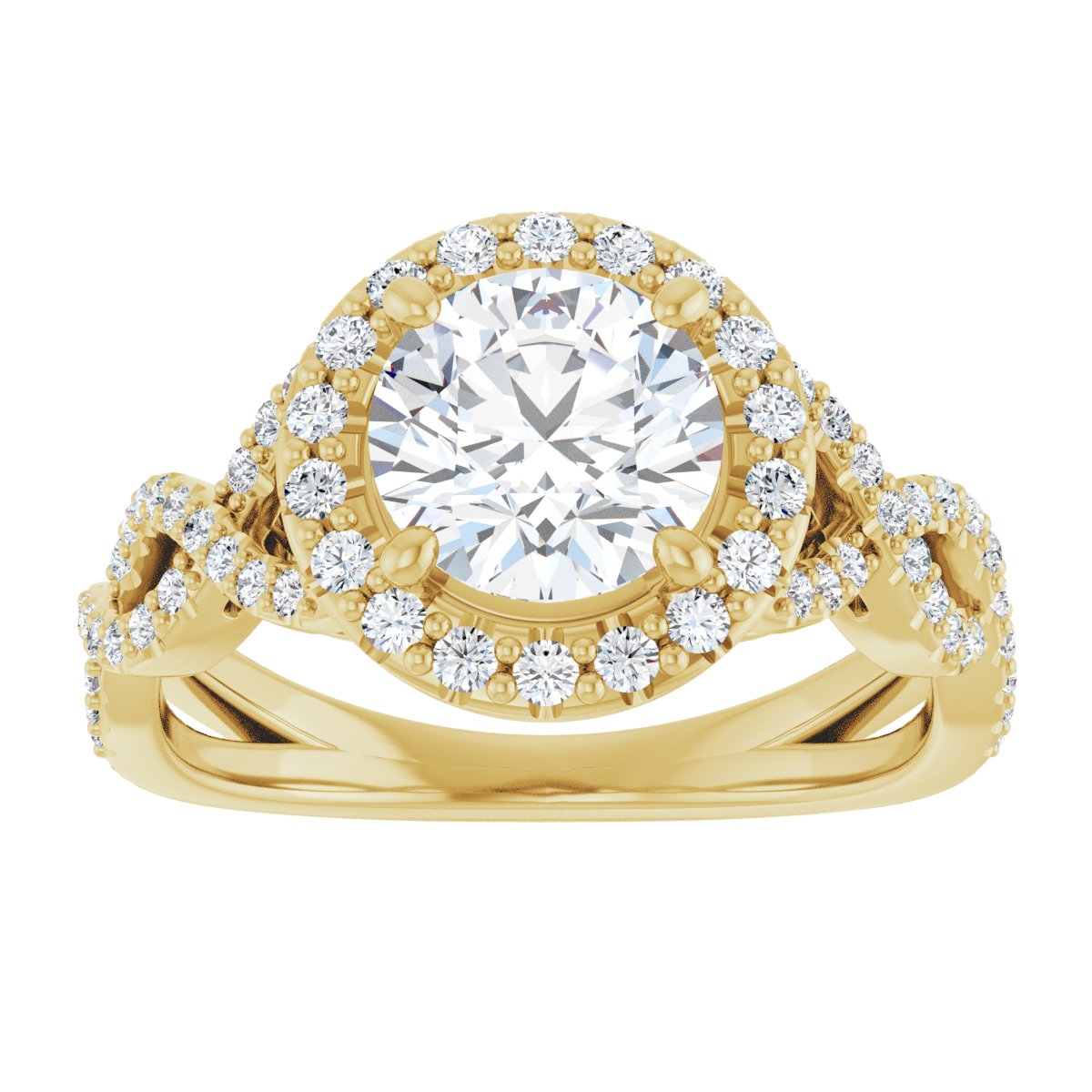 Halo-Style Infinity-Inspired Engagement Ring