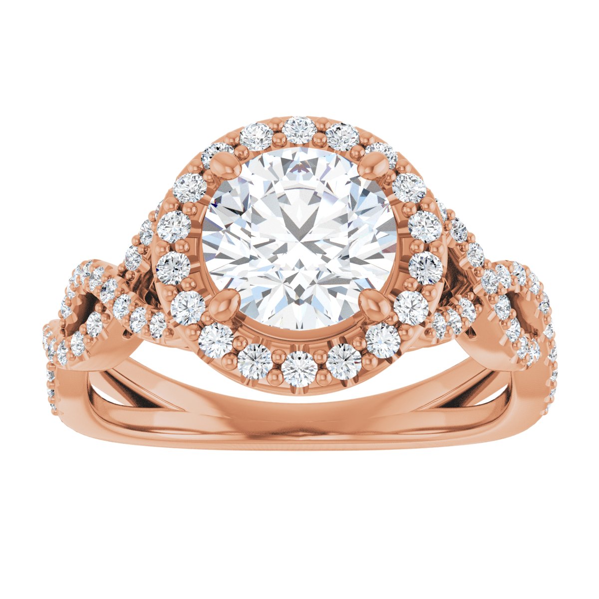 Halo-Style Infinity-Inspired Engagement Ring