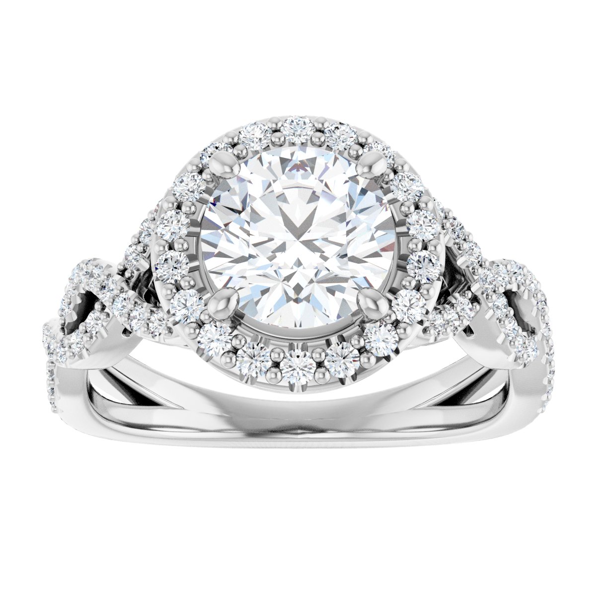 Halo-Style Infinity-Inspired Engagement Ring