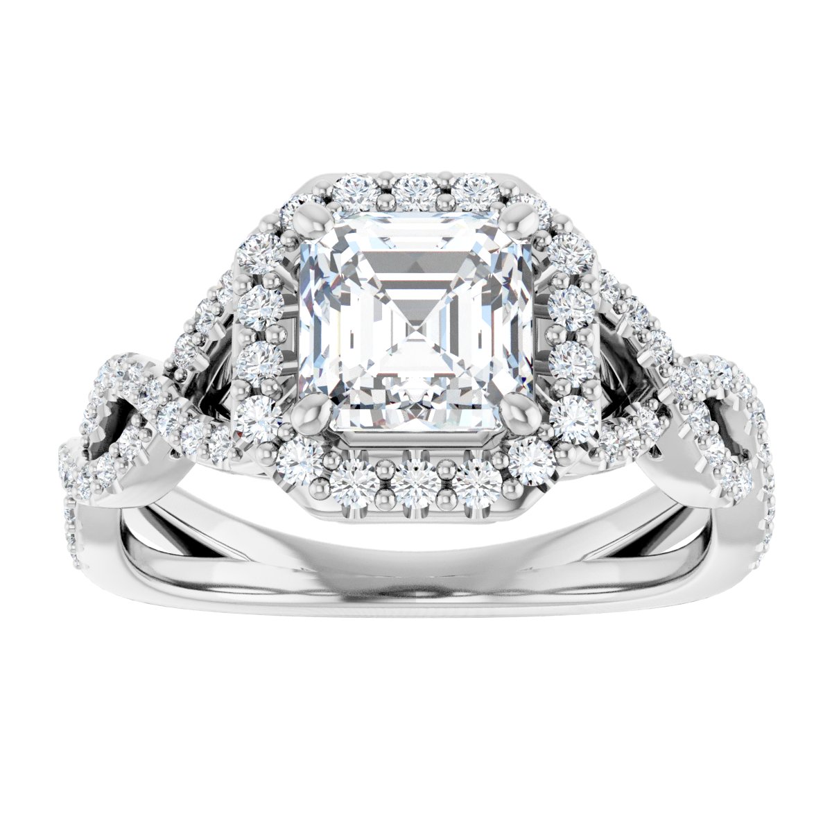 Halo-Style Infinity-Inspired Engagement Ring