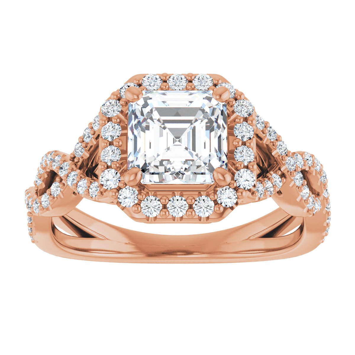 Halo-Style Infinity-Inspired Engagement Ring