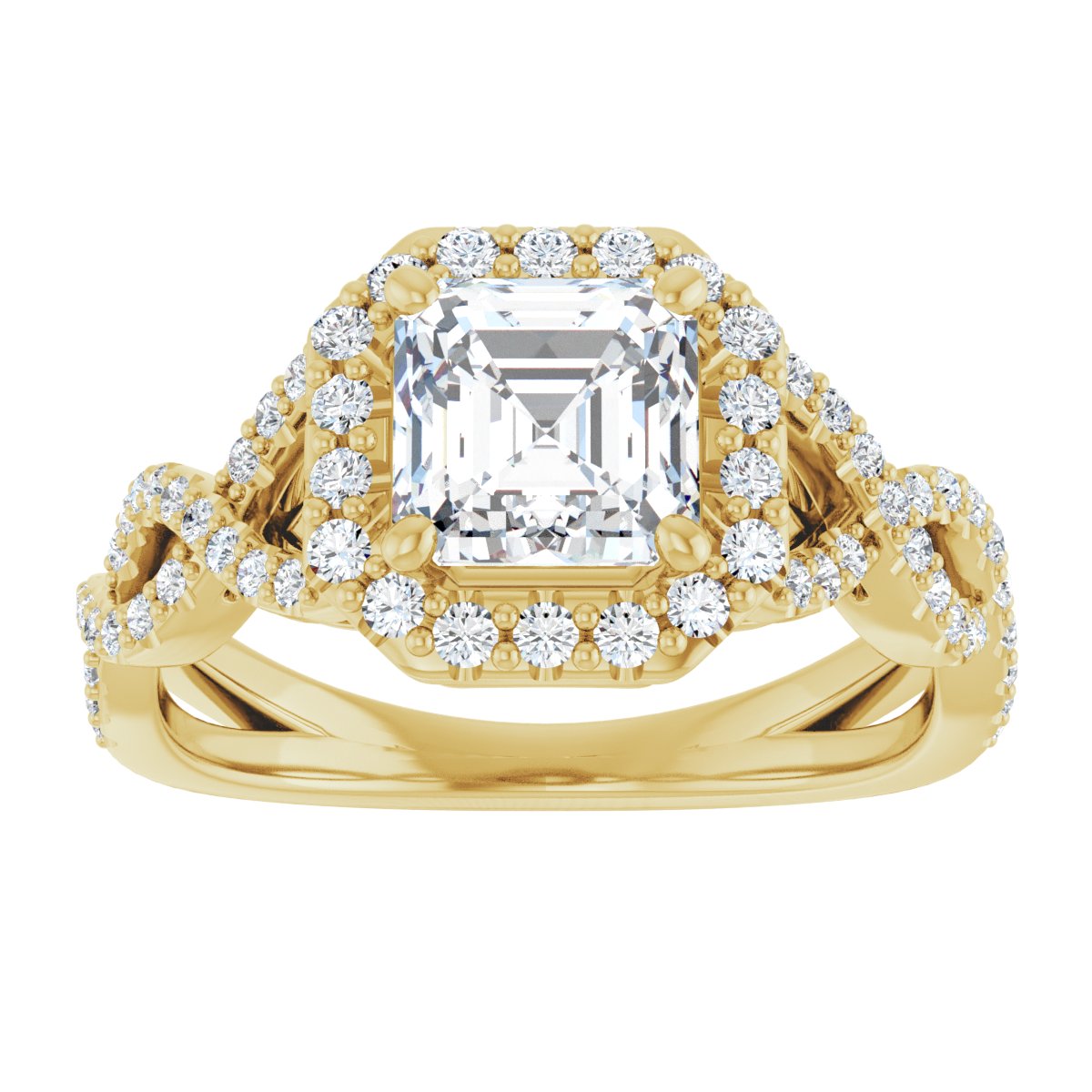 Halo-Style Infinity-Inspired Engagement Ring