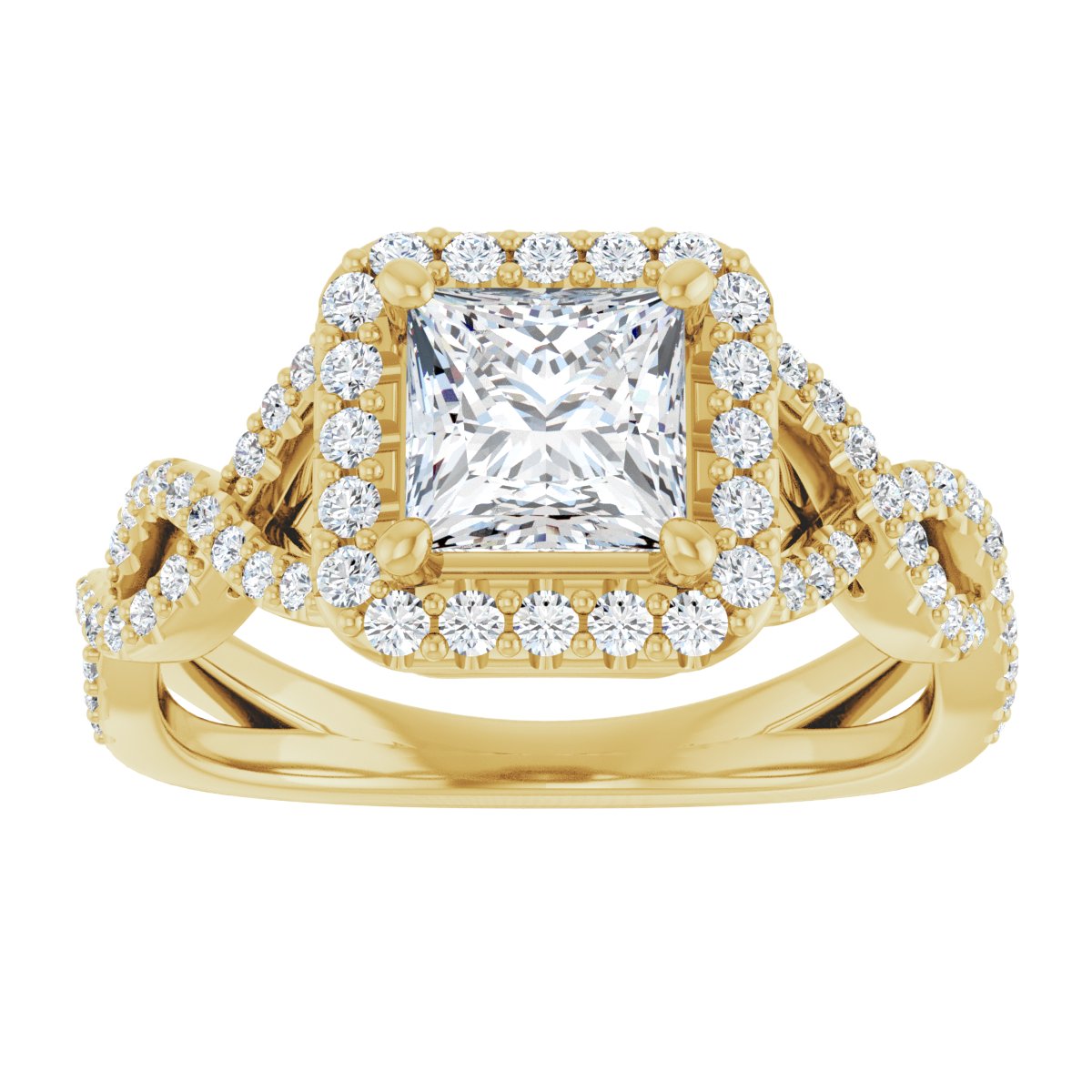 Halo-Style Infinity-Inspired Engagement Ring