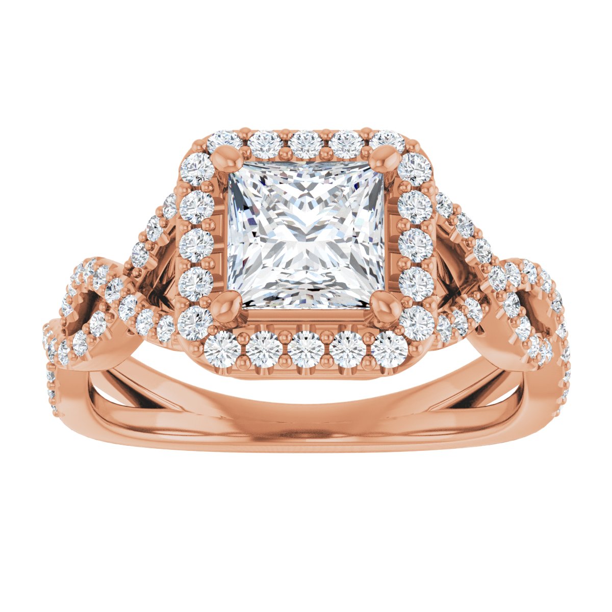 Halo-Style Infinity-Inspired Engagement Ring