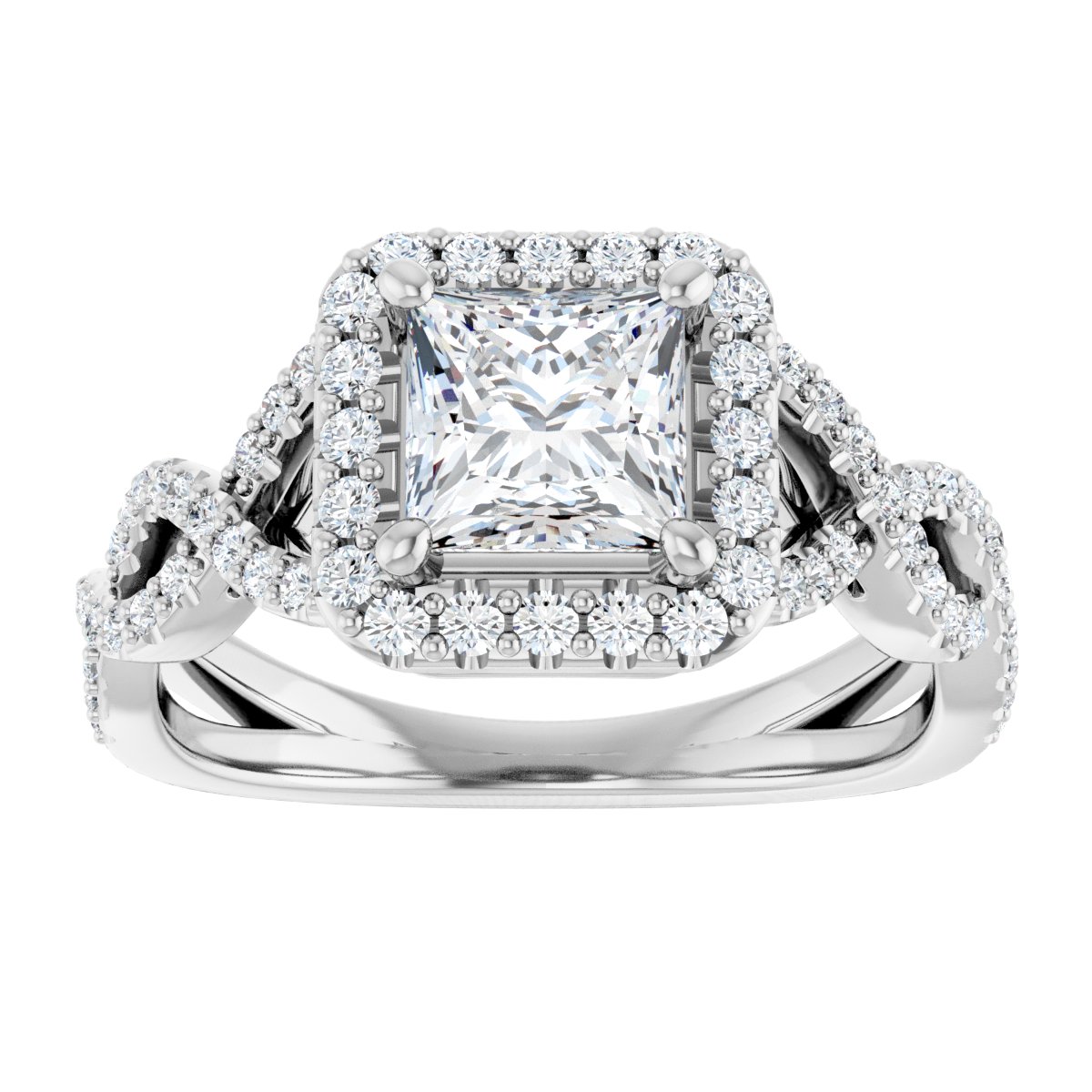 Halo-Style Infinity-Inspired Engagement Ring