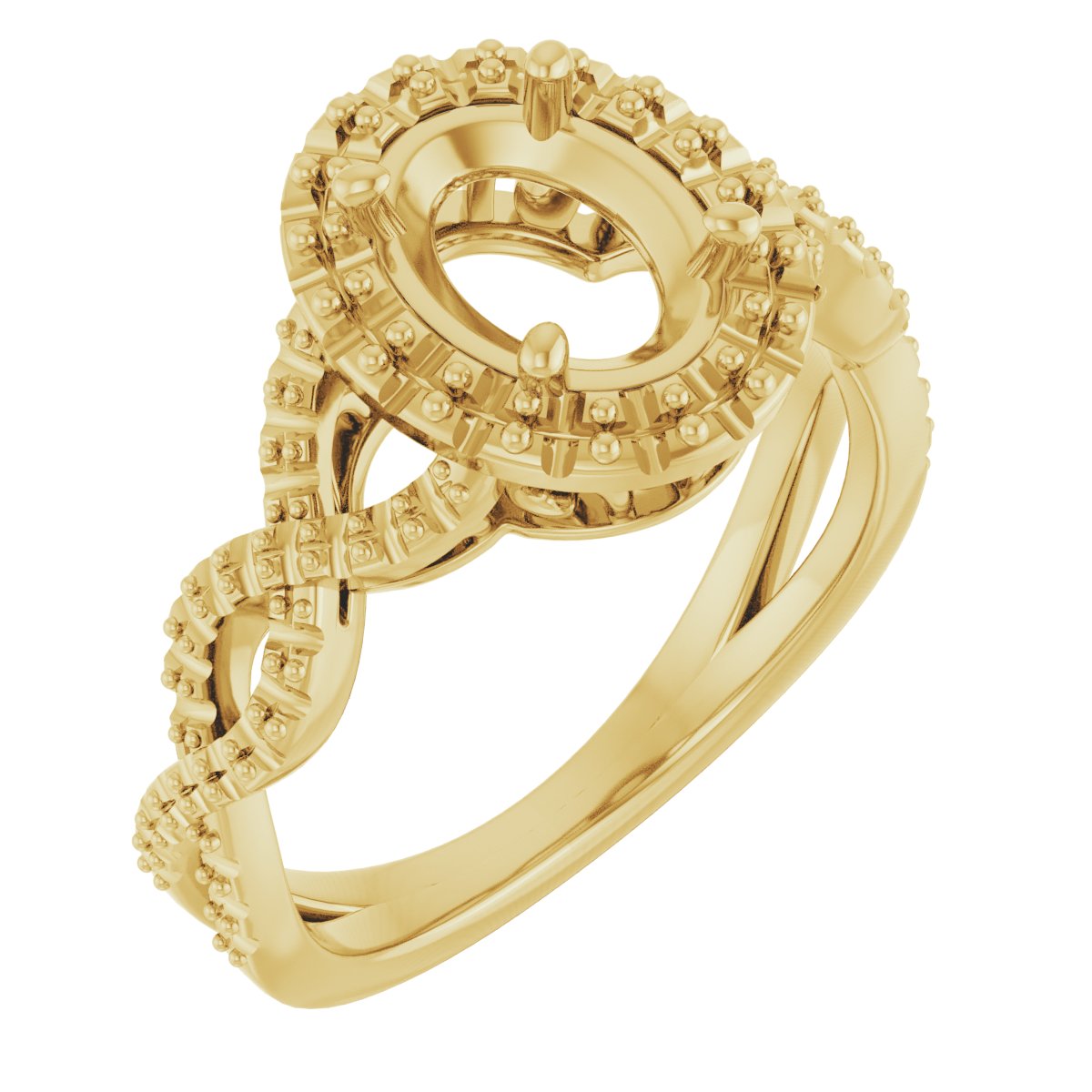 Halo-Style Infinity-Inspired Engagement Ring