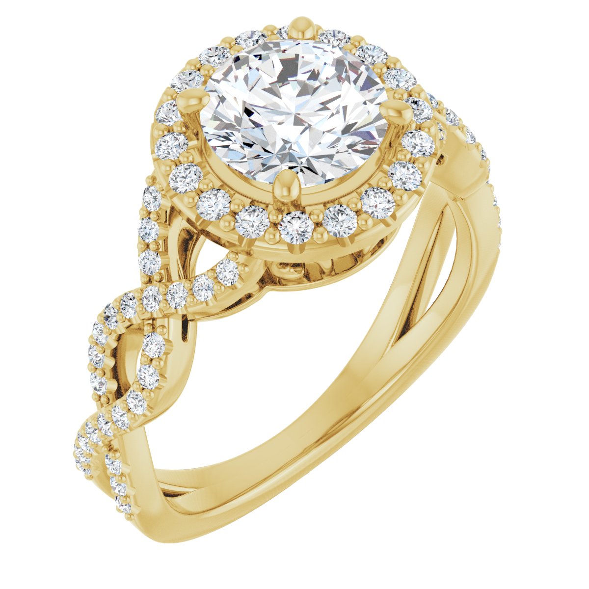 Halo-Style Infinity-Inspired Engagement Ring