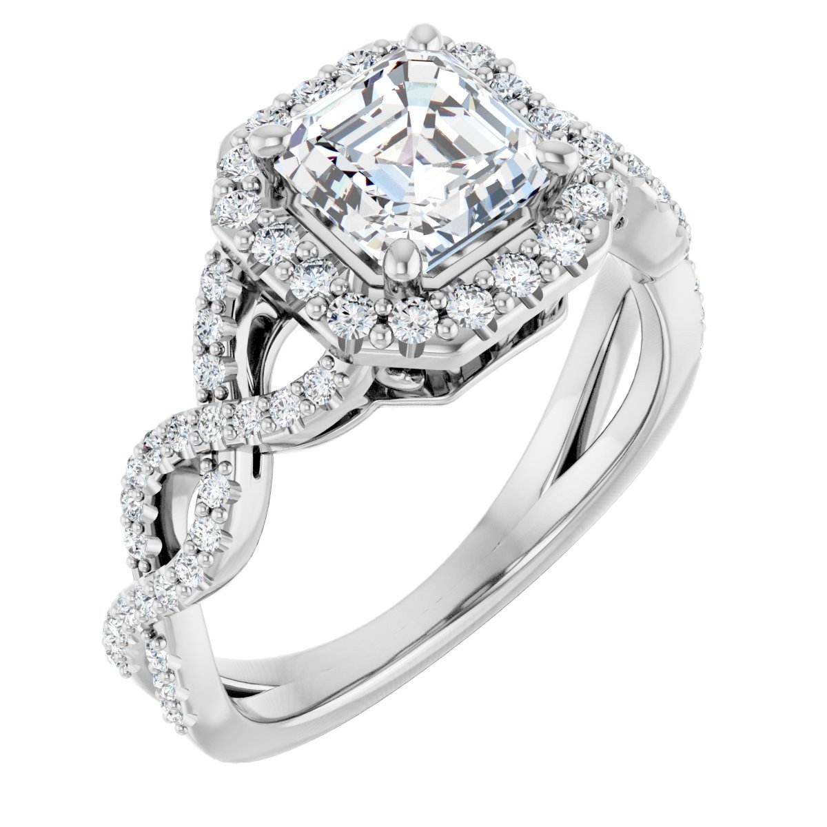 Halo-Style Infinity-Inspired Engagement Ring