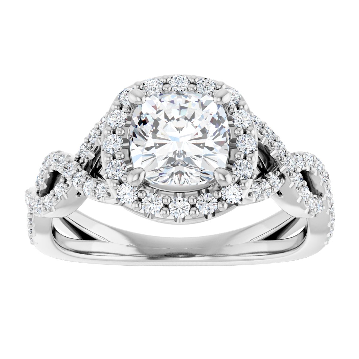 Halo-Style Infinity-Inspired Engagement Ring