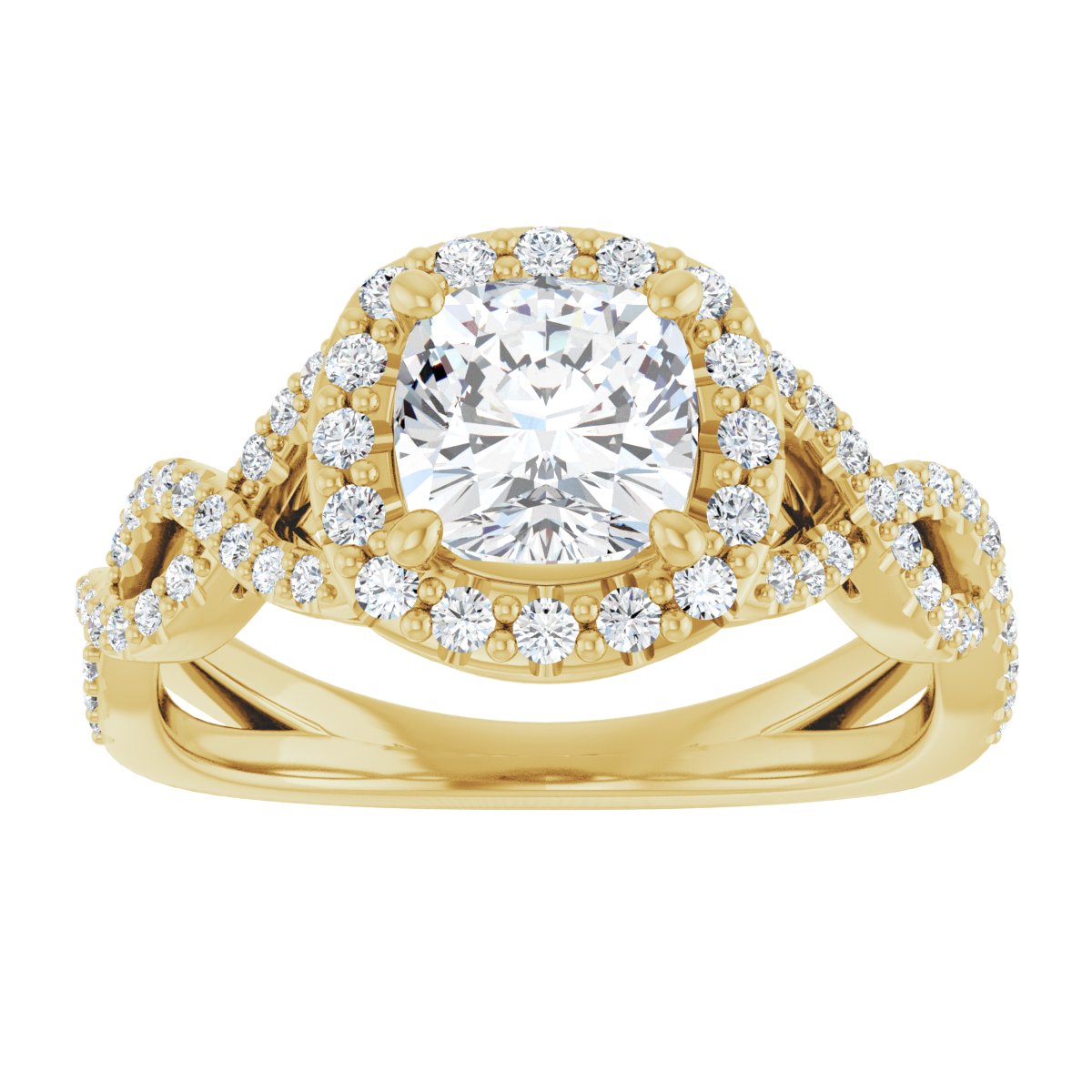 Halo-Style Infinity-Inspired Engagement Ring