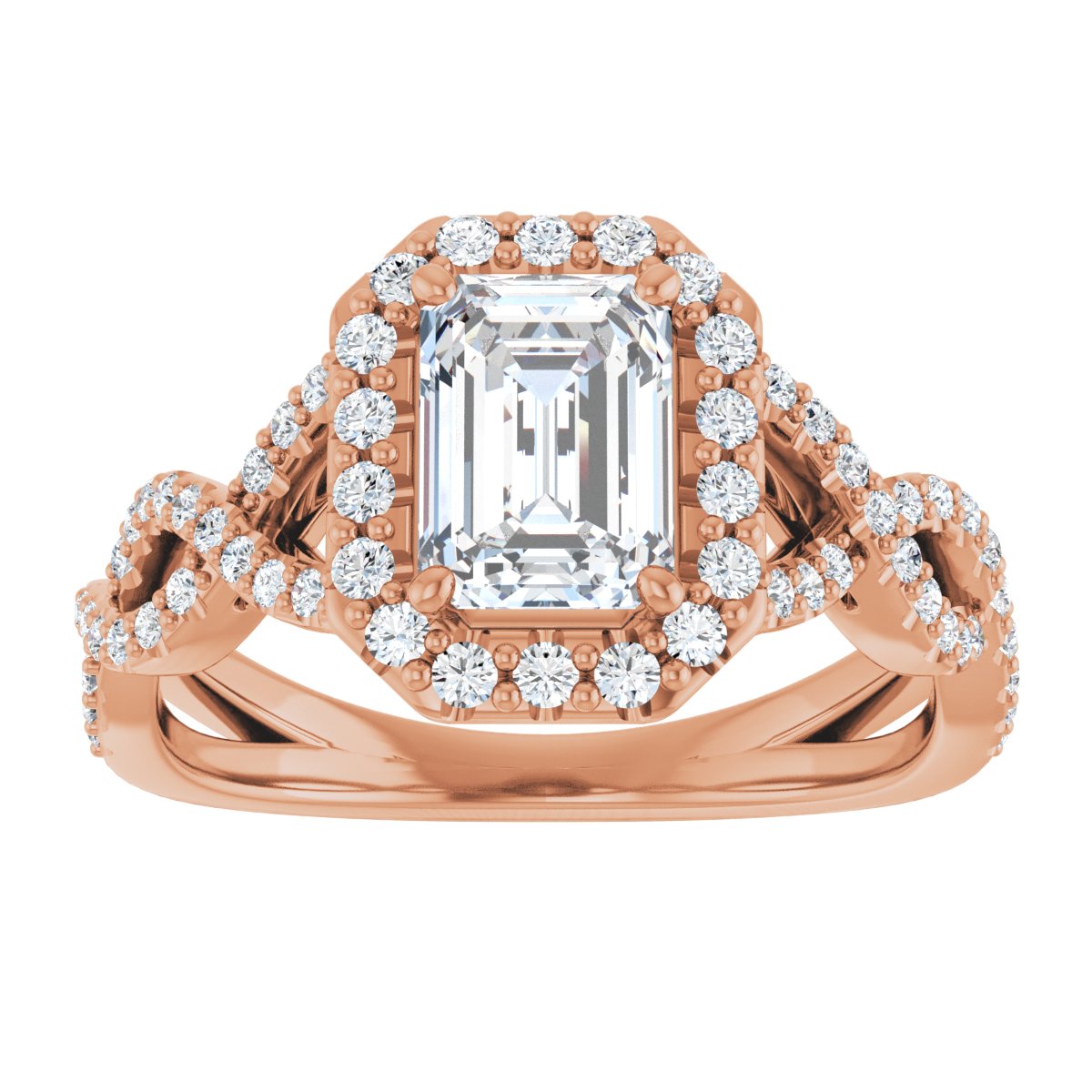 Halo-Style Infinity-Inspired Engagement Ring