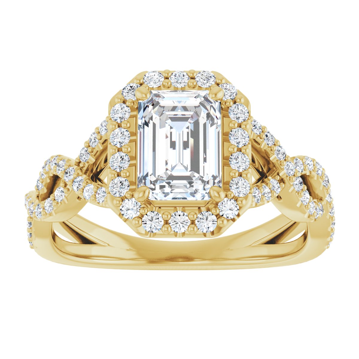 Halo-Style Infinity-Inspired Engagement Ring