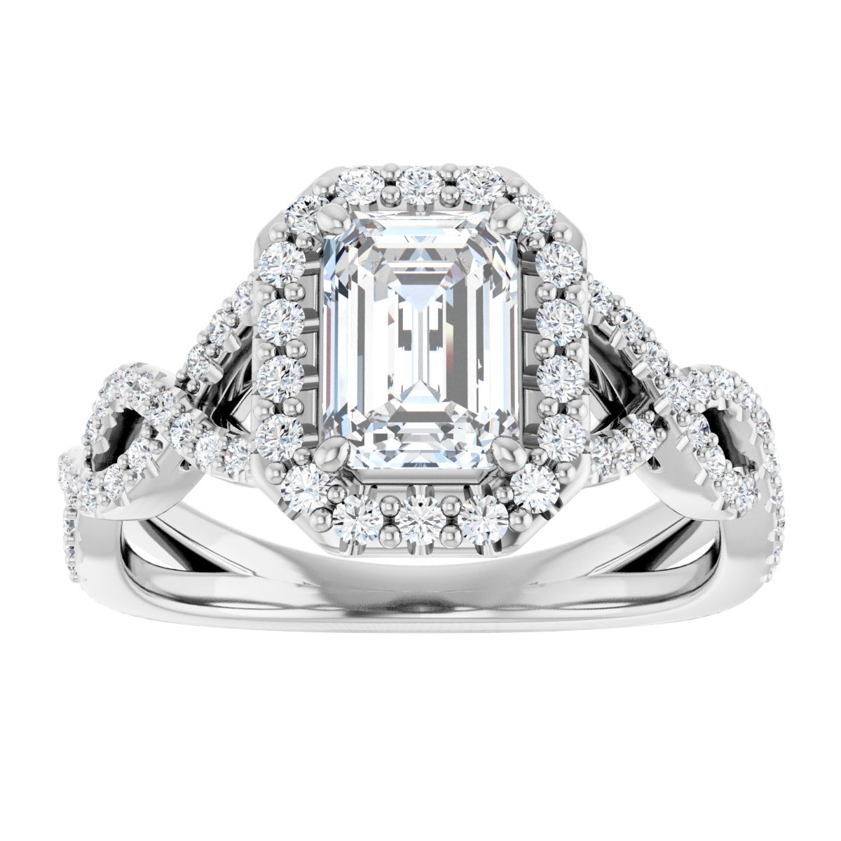 Halo-Style Infinity-Inspired Engagement Ring