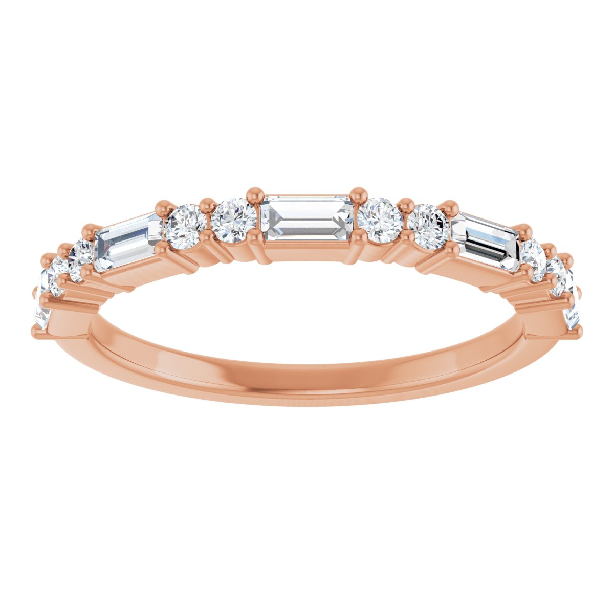 Anniversary Band  - Straight Baguette