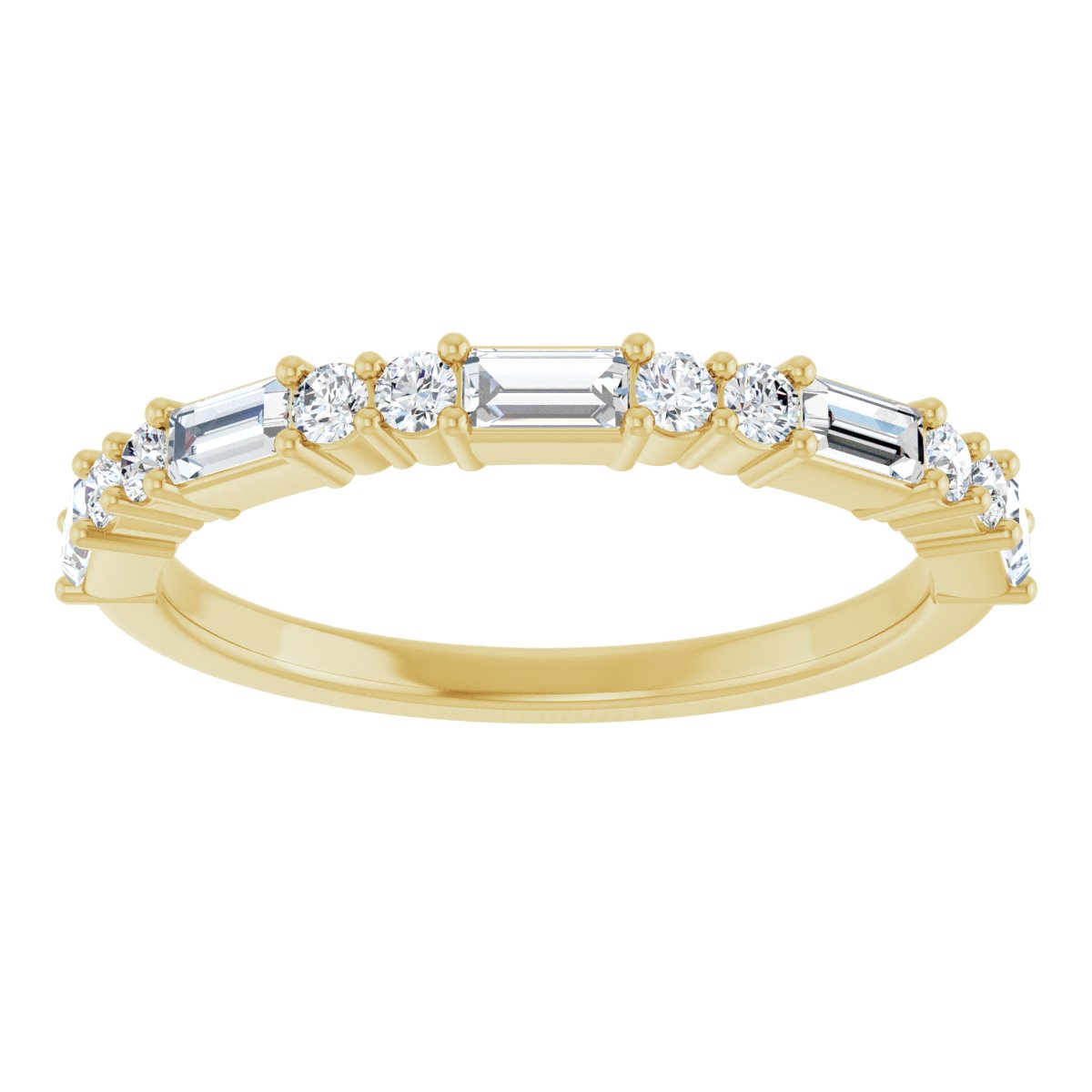 Anniversary Band  - Straight Baguette