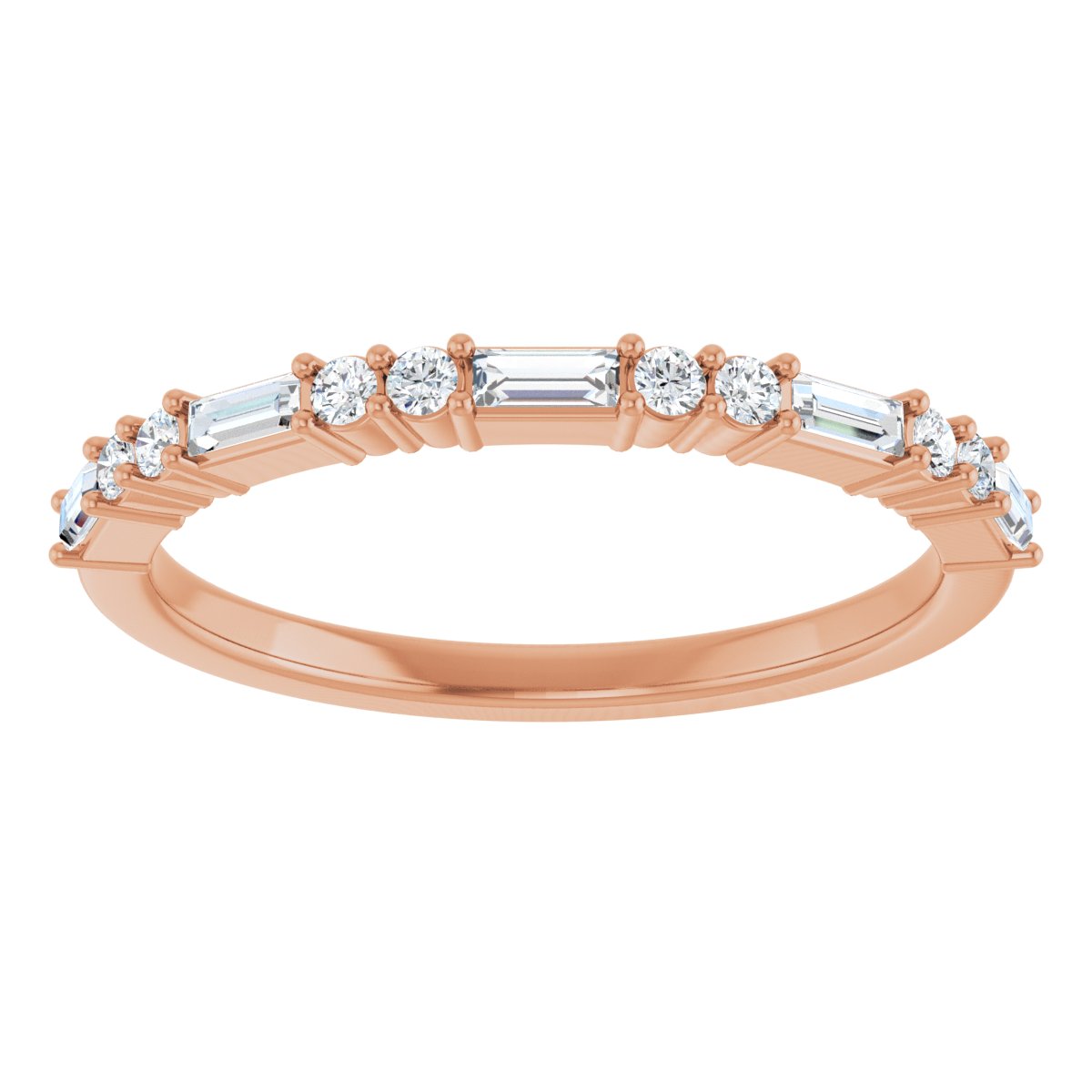 Anniversary Band  - Straight Baguette