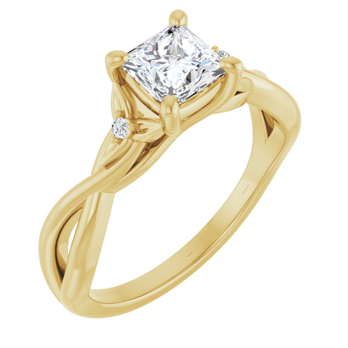 Accented Engagement Ring