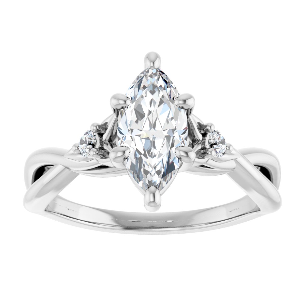 Accented Engagement Ring