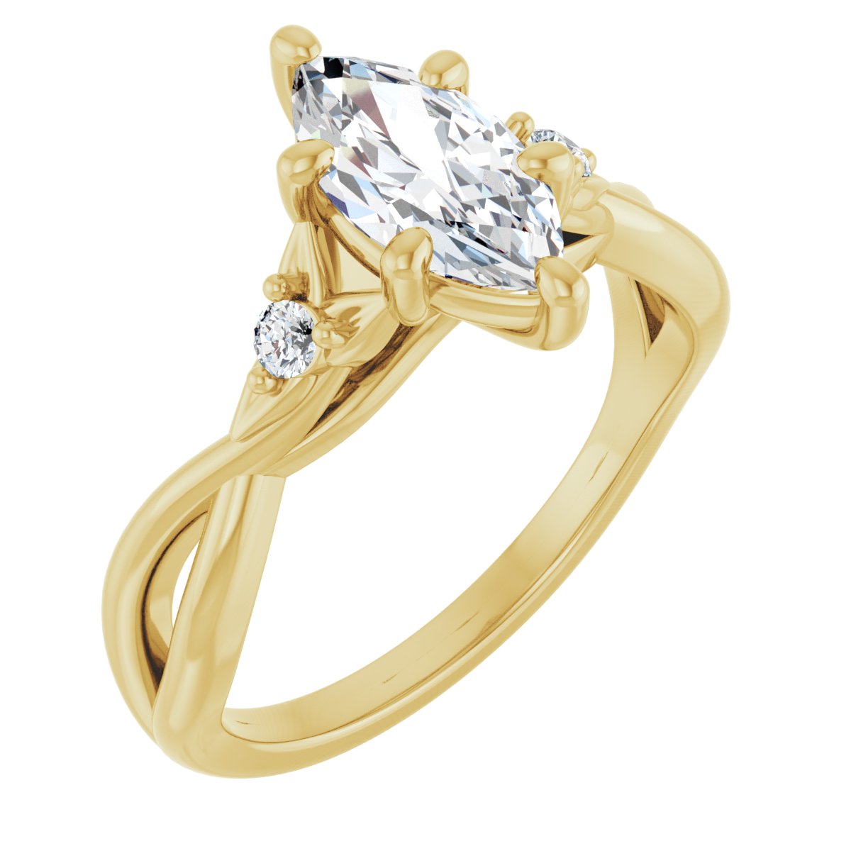 Accented Engagement Ring