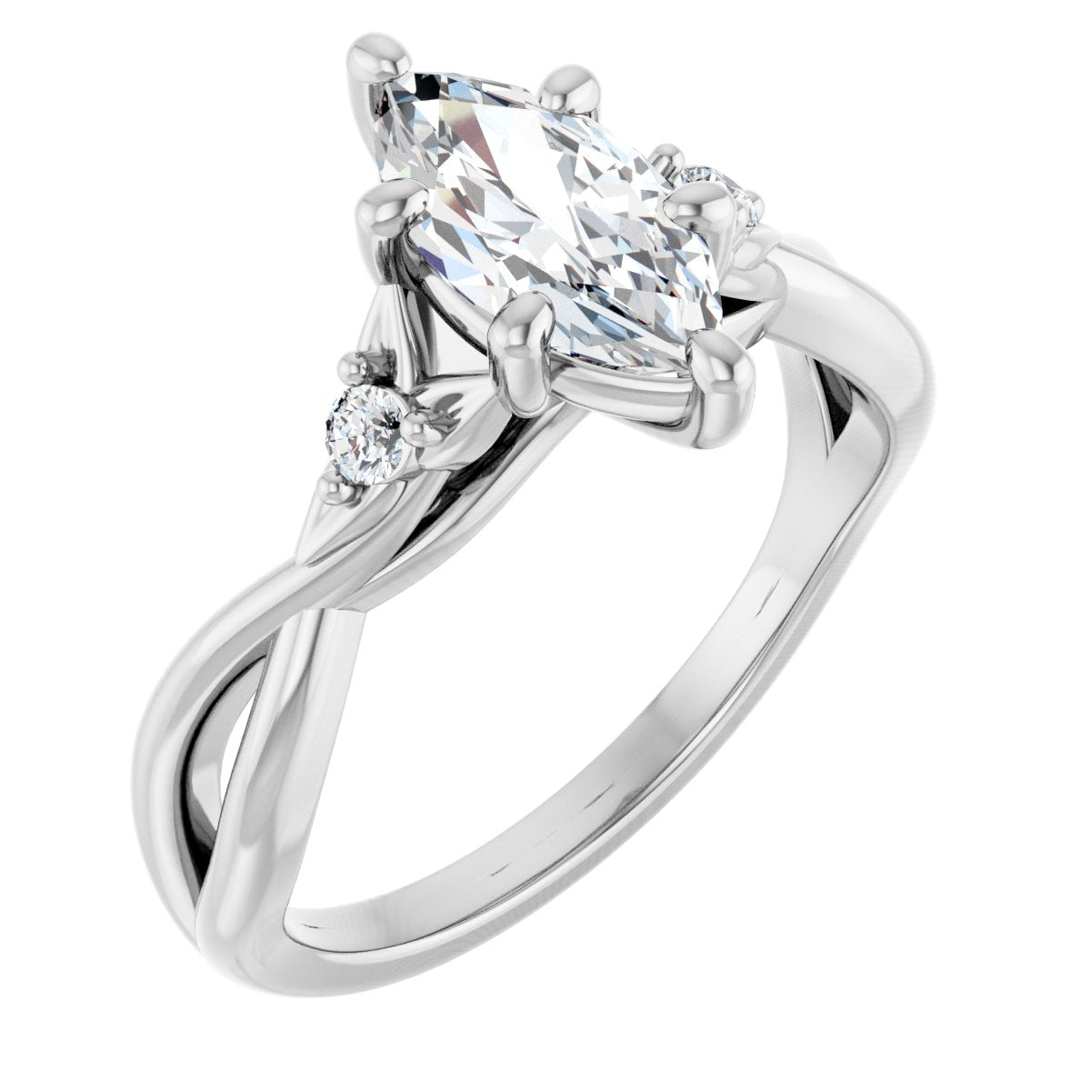 Accented Engagement Ring