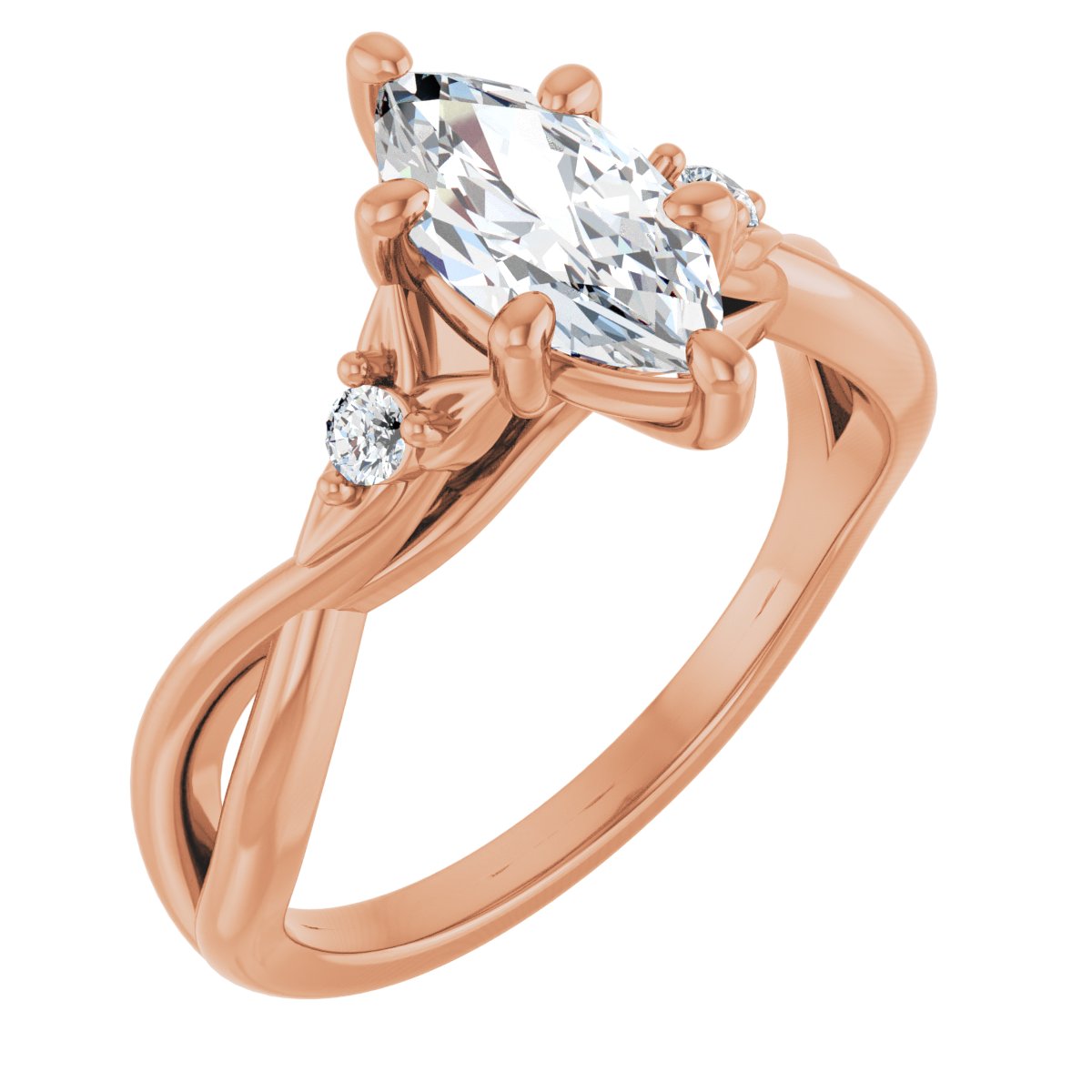 Accented Engagement Ring
