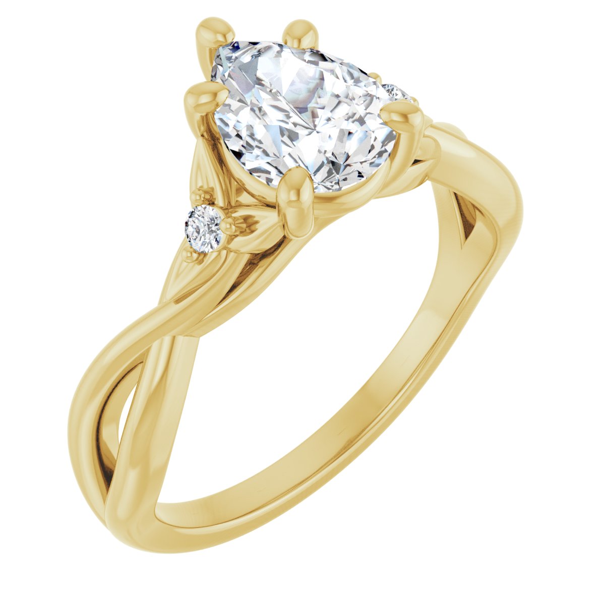 Accented Engagement Ring